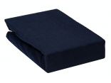 Prześcieradło Frotte z gumką granatowe  160x200     009 granat
